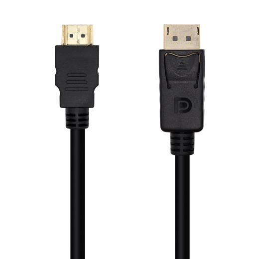 AISENS - CABLE CONVERSOR DISPLAYPORT A HDMI DP/M - HDMI/M NEGRO 2,0M (Ref.A125-0364)