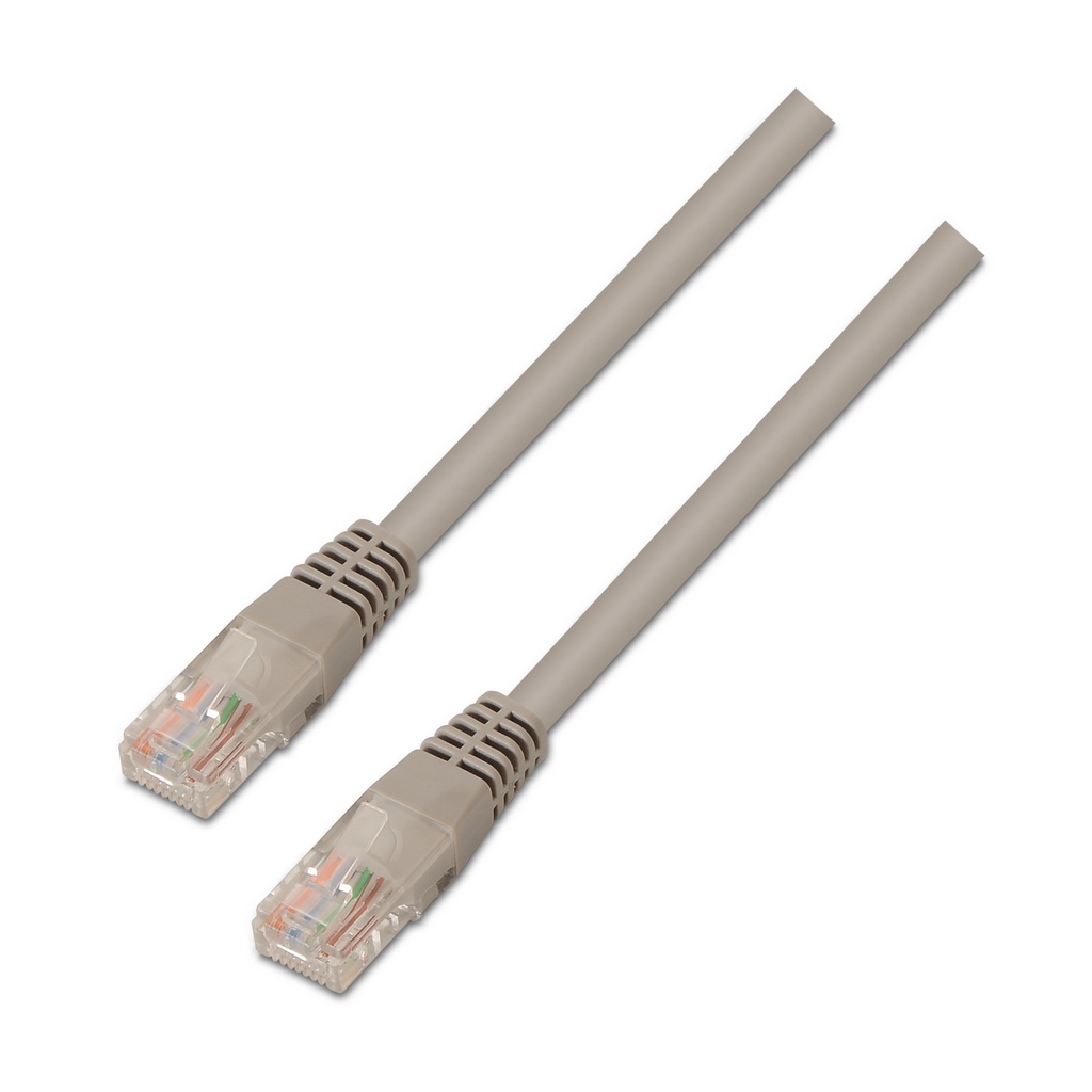 AISENS - CABLE DE RED LATIGUILLO RJ45 CAT.5E UTP AWG24, GRIS, 5.0M (Ref.A133-0181)