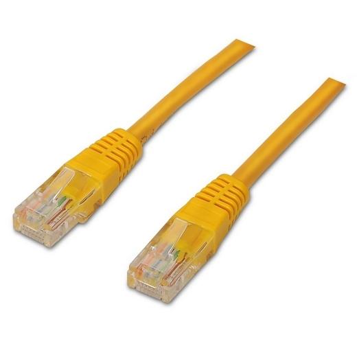 AISENS - CABLE DE RED LATIGUILLO RJ45 CAT.6 UTP AWG24, AMARILLO, 1.0M (Ref.A135-0254)