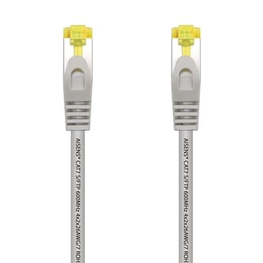 AISENS - CABLE DE RED LATIGUILLO RJ45 LSZH CAT.7 600MHZ S/FTP PIMF AWG26 GRIS 2,0M (Ref.A146-0335)
