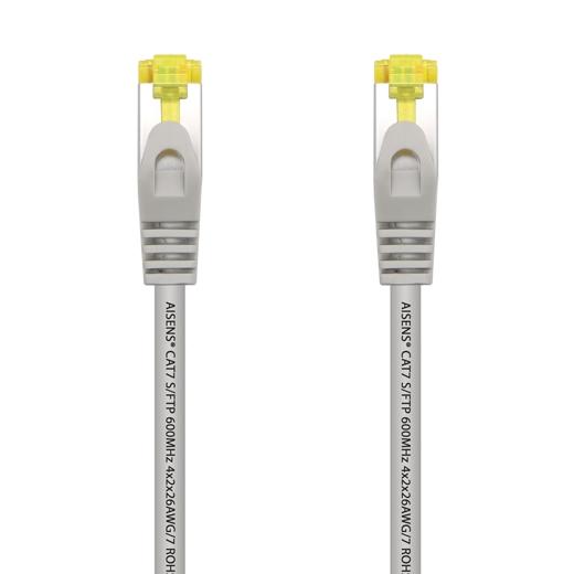 AISENS - CABLE DE RED LATIGUILLO RJ45 LSZH CAT.7 600MHZ S/FTP PIMF AWG26 GRIS 25CM (Ref.A146-0332)