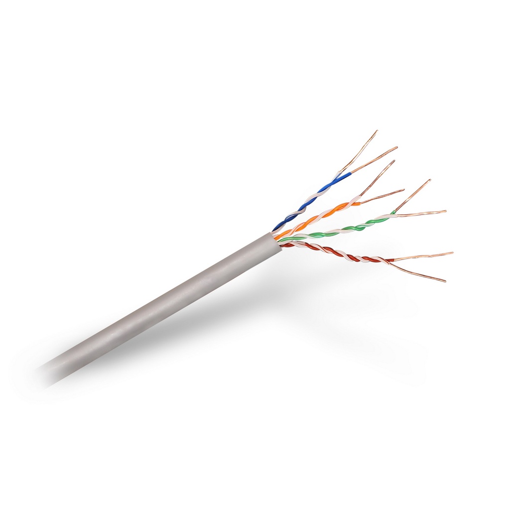 AISENS - CABLE DE RED RJ45 CAT.5E UTP RÍGIDO AWG24, GRIS, 100M (Ref.A133-0208)