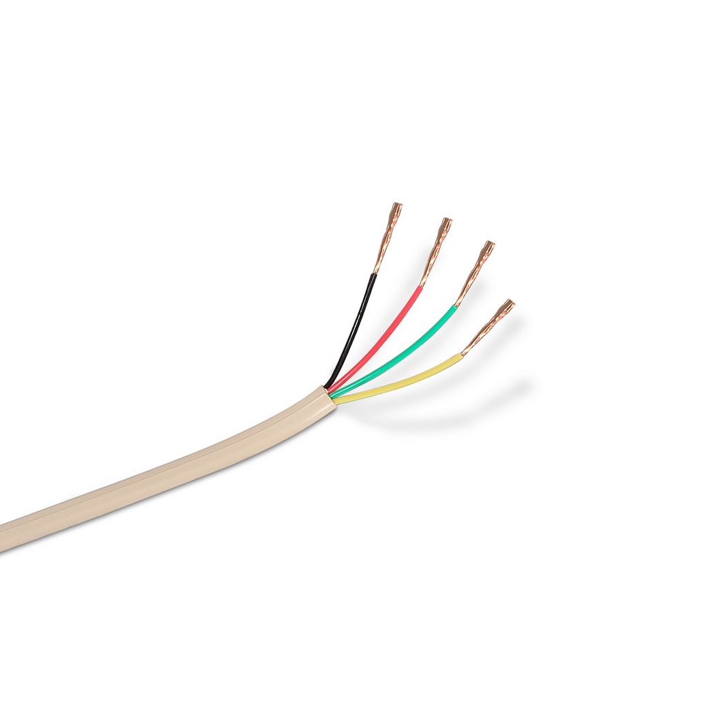 AISENS - CABLE DE TELÉFONO 4C, BEIGE, 100M (Ref.A143-0321)