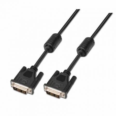 AISENS - CABLE DVI SINGLE LINK 18+1 CON FERRITA, M-M, NEGRO, 1.8M (Ref.A117-0086)