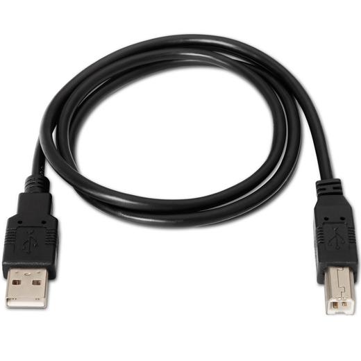 AISENS - CABLE USB 2.0 IMPRESORA TIPO A/M - B/M NEGRO 1,8M (Ref.A101-0006)