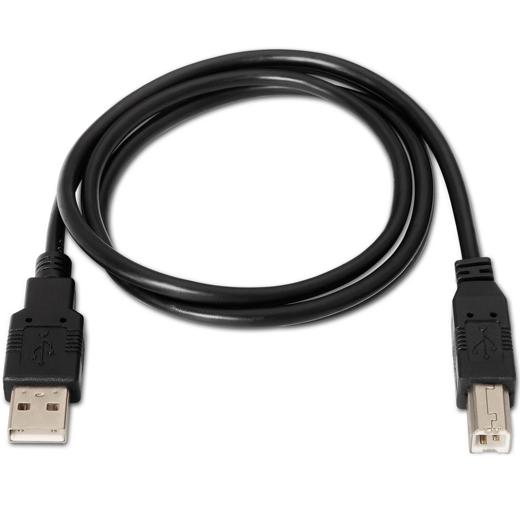AISENS - CABLE USB 2.0 IMPRESORA, TIPO A/M-B/M, NEGRO, 4.5M (Ref.A101-0008)