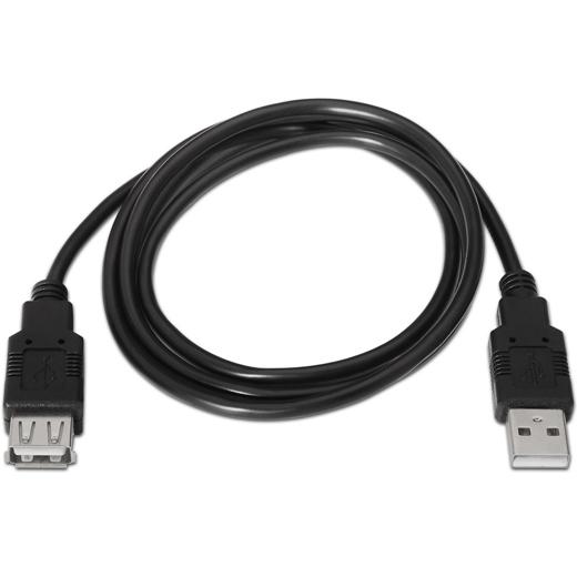 AISENS - CABLE USB 2.0 TIPO A/M - A/H NEGRO 1,0M (Ref.A101-0015)