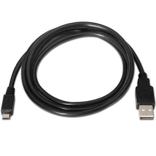 AISENS - CABLE USB 2.0 TIPO A/M - MICRO B/M NEGRO 1,8M (Ref.A101-0028)