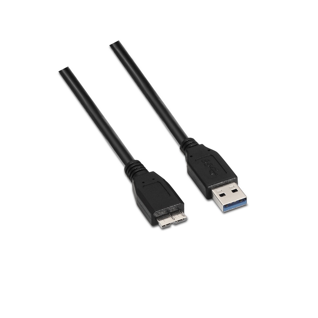 AISENS - CABLE USB 3.0, TIPO A/M-MICRO B/M, NEGRO, 2.0M (Ref.A105-0044)