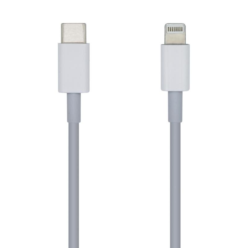AISENS - CABLE-APPLE -USB TYPE C-LIGHTING-2A, 2M CARGA RÁPIDA BLANCO (Ref.A102-0443)