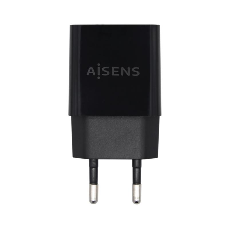 AISENS - CARGADOR USB 10W ALTA EFICIENCIA 5V/2A NEGRO (Ref.A110-0527)