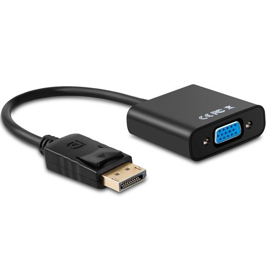 AISENS - CONVERSOR DISPLAYPORT A SVGA DP/M - SVGA/H NEGRO 15CM (Ref.A125-0367)