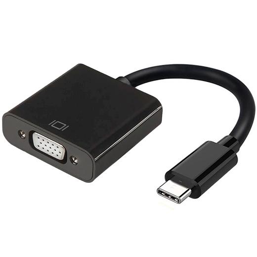 AISENS - CONVERSOR USB-C A VGA USB-C/M - HDB15/H NEGRO 15CM (Ref.A109-0347)