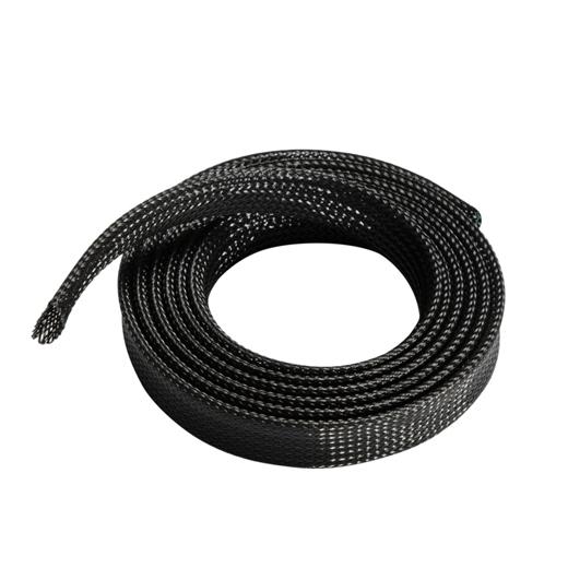 AISENS - ORGANIZADOR DE CABLE POLIESTER 20MM, NEGRO, 1.0M (Ref.A151-0405)