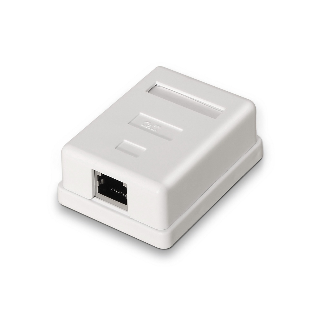 AISENS - ROSETA DE SUPERFICIE RJ45 CAT.6 FTP 1 TOMA, BLANCO (Ref.A139-0303)