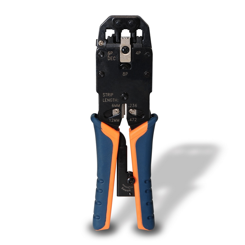 AISENS - TENAZA METÁLICA DE CRIMPAR RJ10/RJ11/RJ12/RJ45 DE CARRACA (Ref.A142-0311)