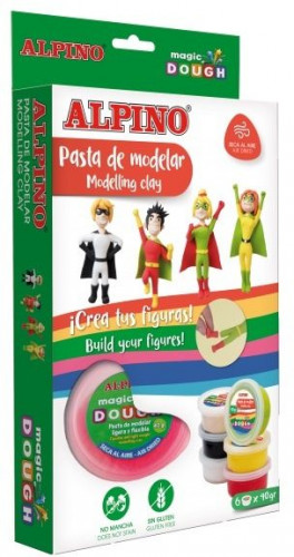ALPINO - compuesto para cerámica y modelaje Arcilla de modelar 240 g Multicolor 1 pieza(s) (Ref.DP000207)