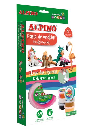 ALPINO - PASTA MODELAR MAGIC DOUGH FANTASY ANIMALS (Ref.DP000206)
