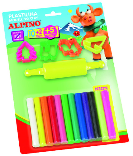 ALPINO - PLASTILINA BLISTER 10+2 17GR + HERRAMIENTAS (Ref.DP000052)