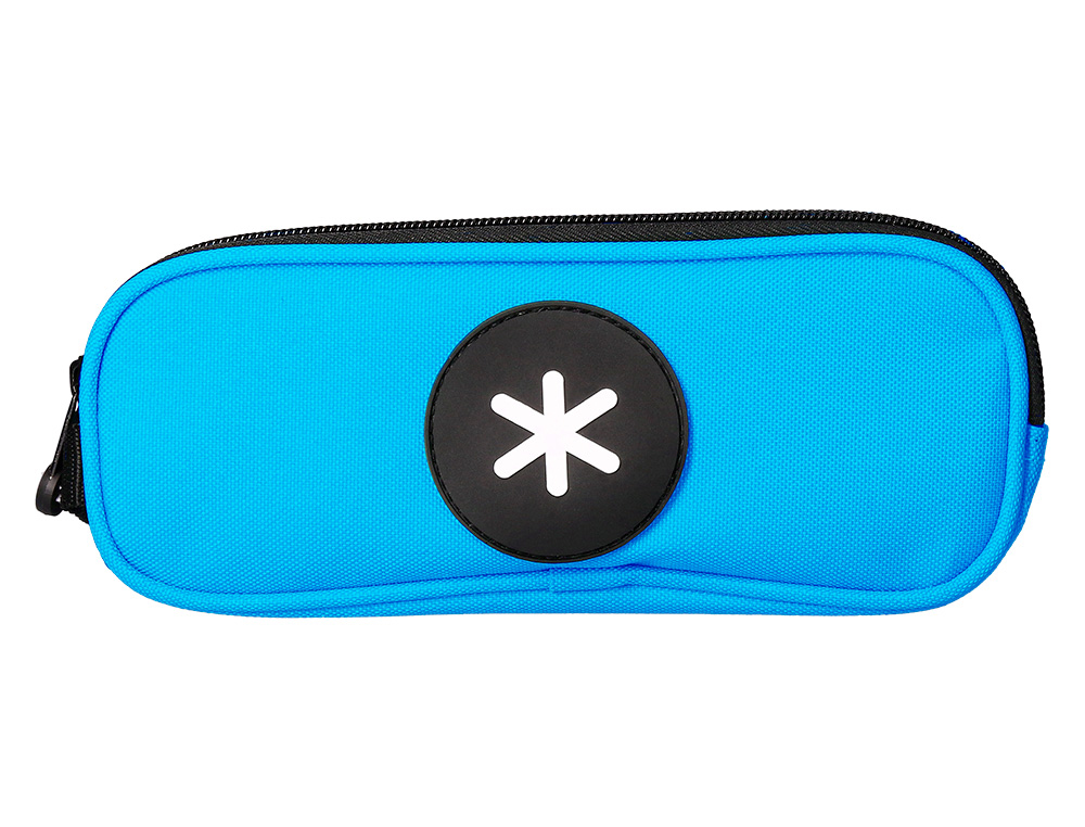 ANTARTIK - BOLSO ESCOLAR PORTATODO DOBLE CREMALLERA COLOR AZUL 210X60X80 MM (Ref.TK02)