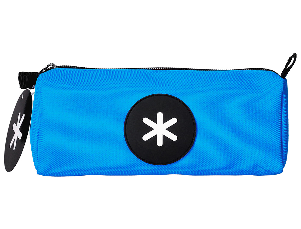 ANTARTIK - BOLSO ESCOLAR PORTATODO TRIANGULAR AZUL 210X70X80 MM (Ref.TK14)