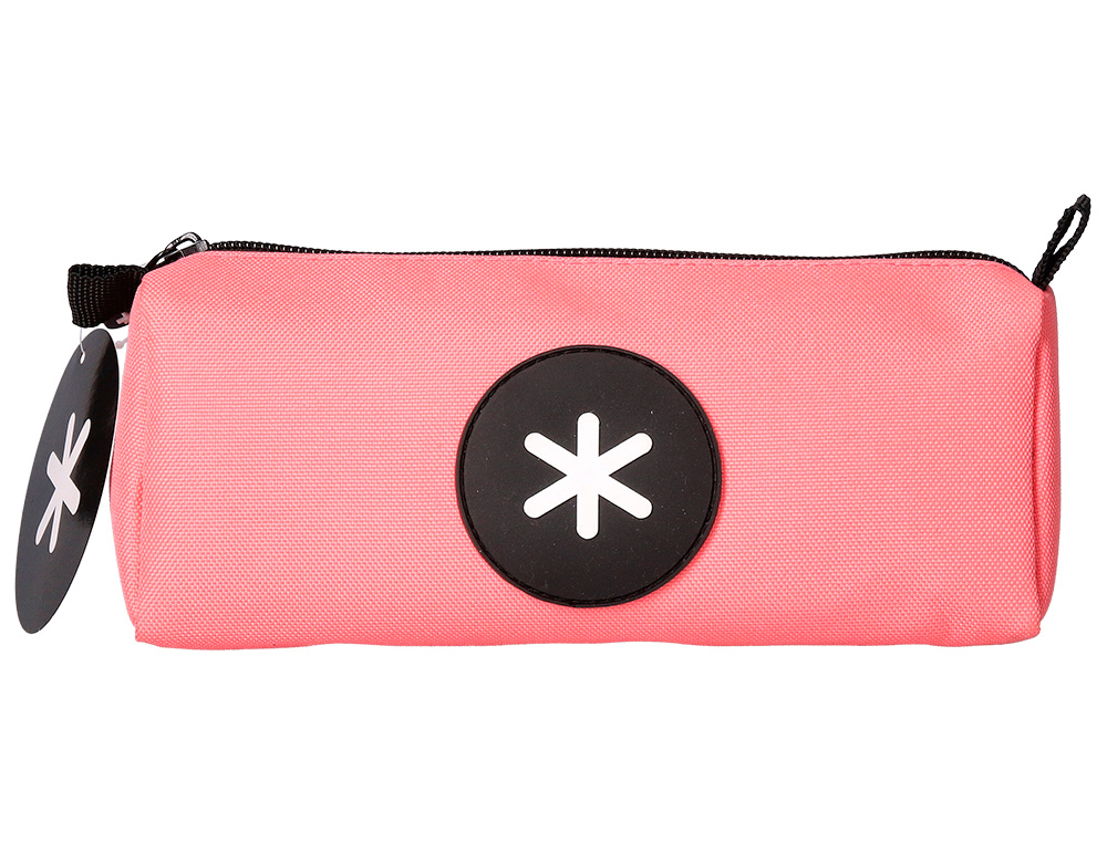 ANTARTIK - BOLSO ESCOLAR PORTATODO TRIANGULAR CORAL 210X70X80 MM (Ref.TK18)