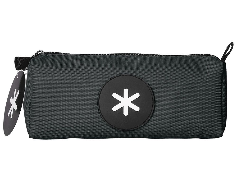 ANTARTIK - BOLSO ESCOLAR PORTATODO TRIANGULAR NEGRO 210X70X80 MM (Ref.TK13)