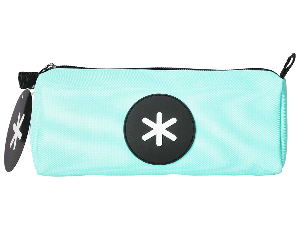 ANTARTIK - BOLSO ESCOLAR PORTATODO TRIANGULAR VERDE MENTA 210X70X80 MM (Ref.TK17)