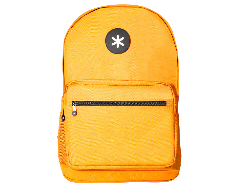 ANTARTIK - CARTERA MOCHILA CON ASA Y BOLSILLO FRONTAL CONCREMALLERA COLOR MOSTAZA 320X140X430 MM (Ref.TK21)