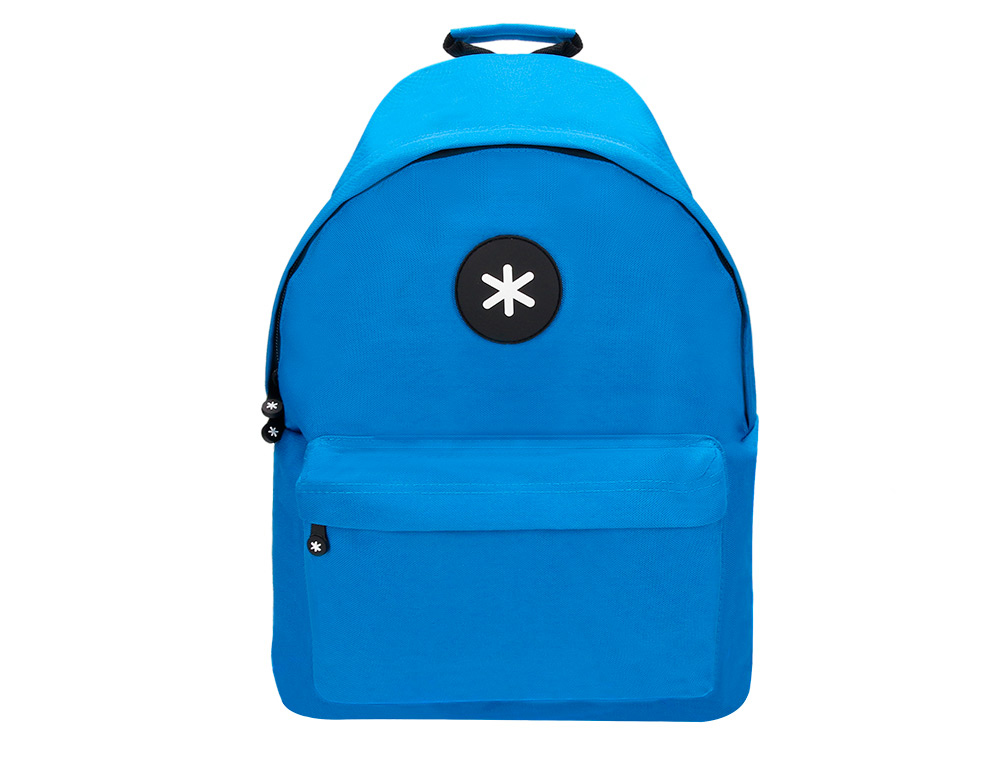 ANTARTIK - CARTERA MOCHILA CON ASA Y BOLSILLOS CON CREMALLERA COLOR AZUL 310X160X410 MM (Ref.TK26)