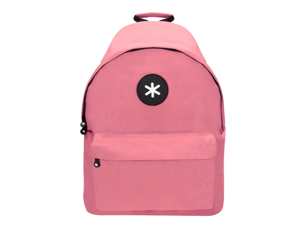 ANTARTIK - CARTERA MOCHILA CON ASA Y BOLSILLOS CON CREMALLERA COLOR CORAL 310X160X410 MM (Ref.TK30)