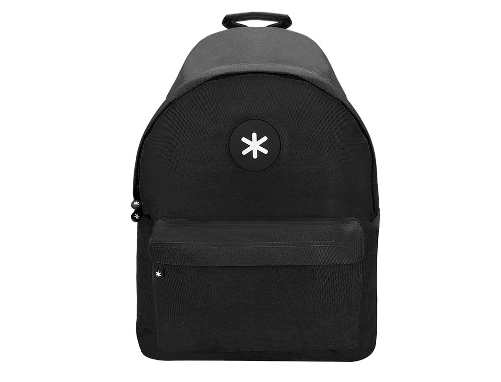 ANTARTIK - CARTERA MOCHILA CON ASA Y BOLSILLOS CON CREMALLERA COLOR NEGRO 310X160X410 MM (Ref.TK25)