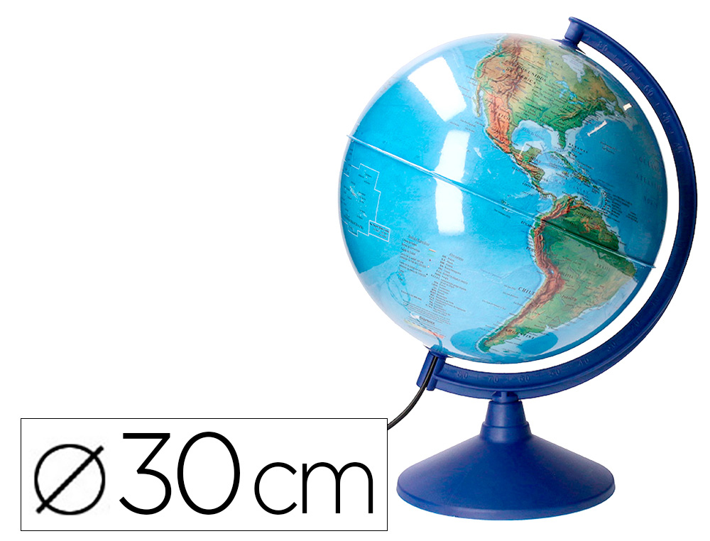 ANTARTIK - GLOBO TERRAQUEO CON LUZ FISICO Y POLITICO ESCRIBIBLE DIAMETRO 30 CM (Ref.GL08)