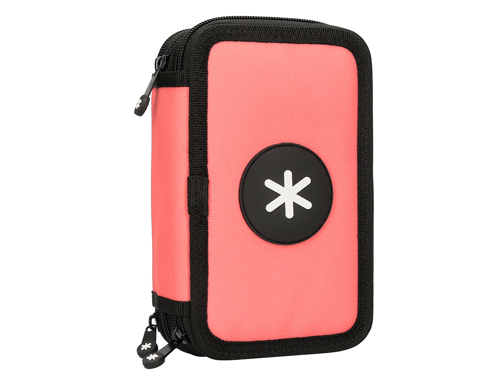 ANTARTIK - PLUMIER ESCOLAR TRIPLE COLOR CORAL 36 PIEZAS (Ref.TK75)