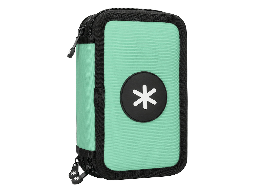 ANTARTIK - PLUMIER ESCOLAR TRIPLE COLOR MENTA 36 PIEZAS (Ref.TK76)