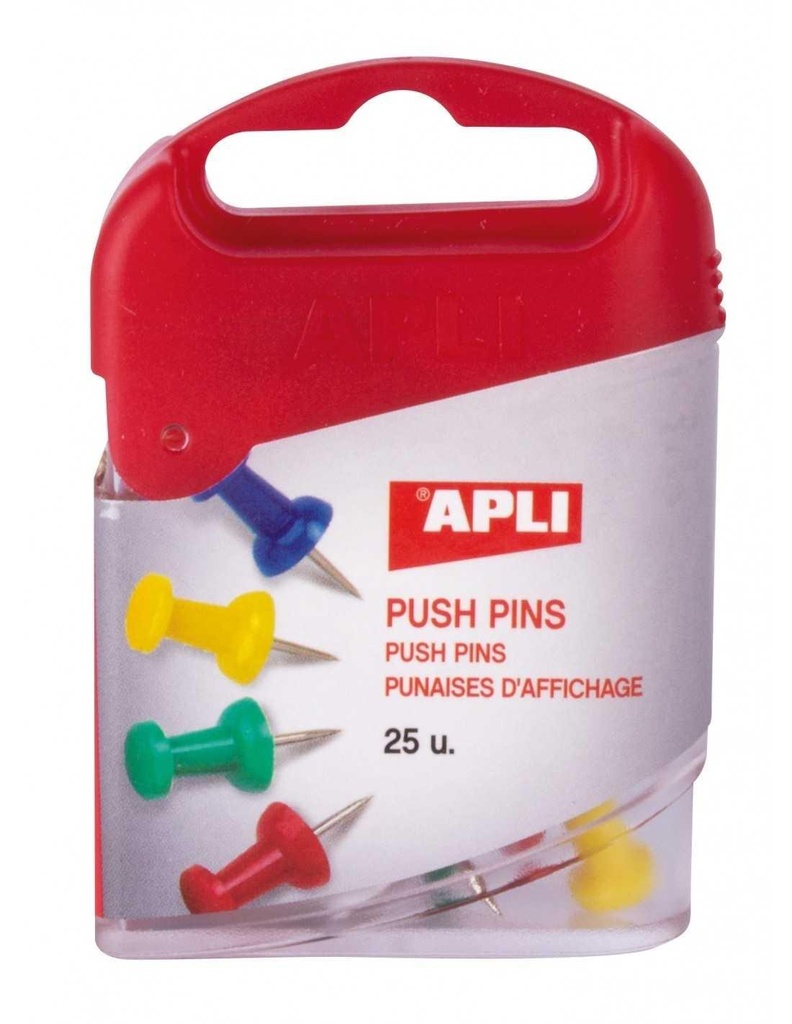 APLI - AGUJA SEÑALIZADORA PUSH-PINS BISMARK CAJA de 50 SURTIDAS (Ref.305930)