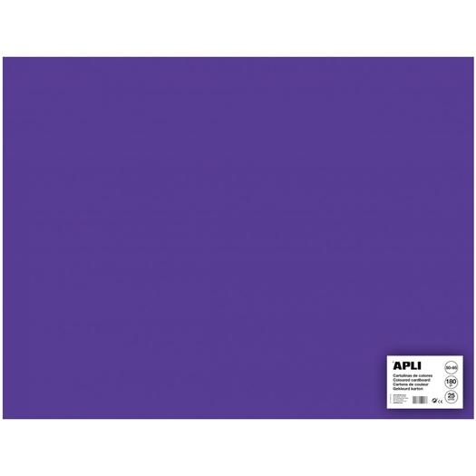 APLI - CARTULINA 170G 50X65CM MORADO -25 HOJAS- (Ref.14273)