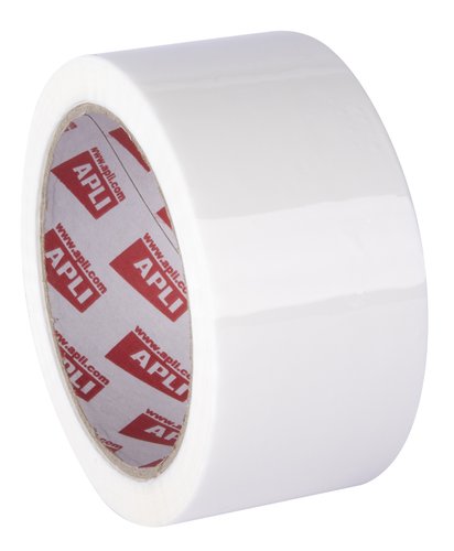 APLI - CINTA de EMBALAJE PP rollo 66x48 BLANCO (adh.acrilico) (Ref.11702)