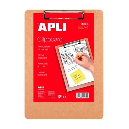 APLI - CLIPBOARD MADERA A4 MARRÓN (Ref.14684)