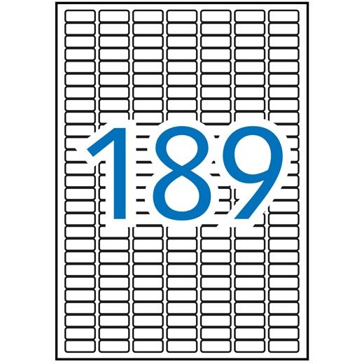 APLI - ETIQUETAS 25,4X10,0MM INKJET/LÁSER CANTOS ROMOS PACK 20H BLANCO OPACO (Ref.11706)