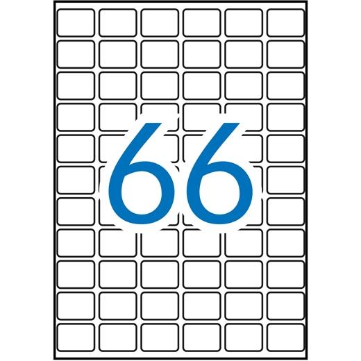 APLI - ETIQUETAS BLANCO 12 X 22 MM RECTANGULAR 15 HOJAS (Ref.1864)