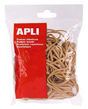 APLI - GOMA ELÁSTICA MARRÓN CAUCHO 100X2MM 1KG (Ref.12865)