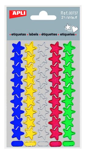 APLI - GOMETS ESTRELLA 5 puntas BOLSA 2h SURTIDO (00) (Ref.737)