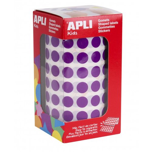APLI - GOMETS ROLLO 59h CIRCULO Ø 10,5 mm LILA 5.192 uds. () (Ref.11480)