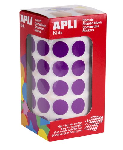 APLI - GOMETS ROLLO 59h CIRCULO Ø 15 mm LILA 2.832 uds. () (Ref.11485)