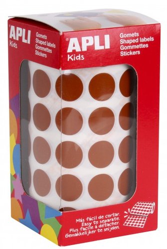 APLI - GOMETS ROLLO 59h CIRCULO Ø 15 mm MARRON 2.832 uds. () (Ref.11486)