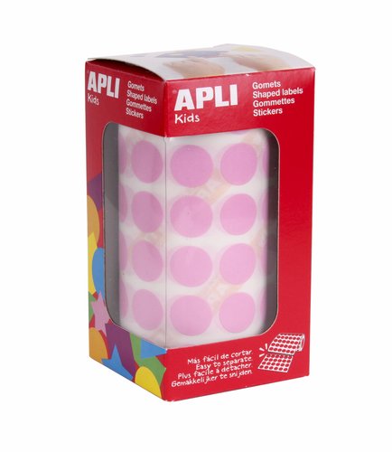 APLI - GOMETS ROLLO 59h CIRCULO Ø 15 mm ROSA 2.832 uds. () (Ref.11484)