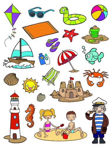 APLI - GOMETS TEMATICOS BOLSA 3h REMOVIBLES LA PLAYA 66 uds. () (Ref.11435)