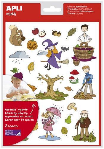 APLI - GOMETS TEMATICOS BOLSA 3h REMOVIBLES OTOÑO 72 uds. () (Ref.11616)