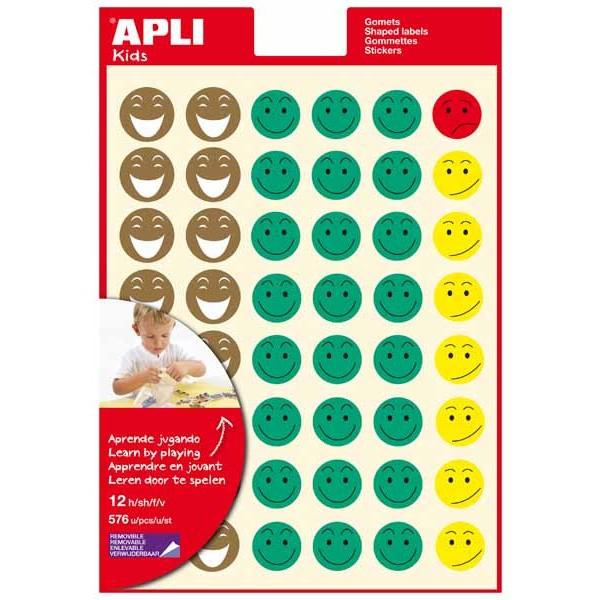 APLI - GOMETS TEMÁTICOS EN BOLSA CARA FELIZ 3 HOJAS (Ref.12791)
